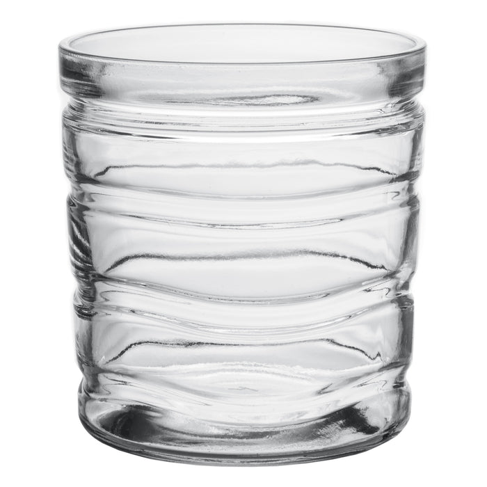 Red Co. Modern Design Eco² Vitalis, Environmentally Friendly Glass Drinkware Set, Set of 6 Short Glasses, 14 oz