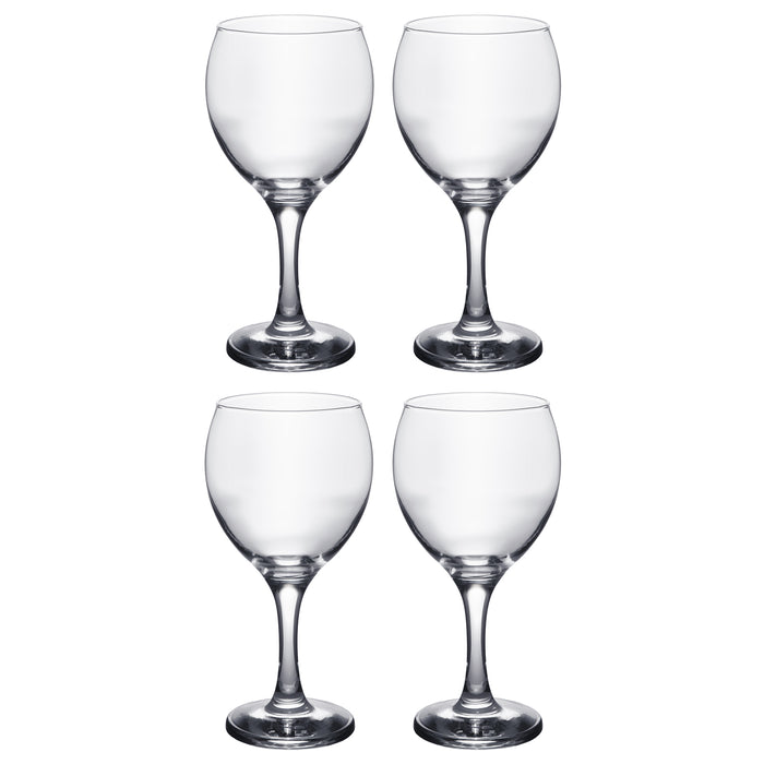 Classic Crystal Clear Stemmed Red Wine Glass, 12 Ounce - Set of 4