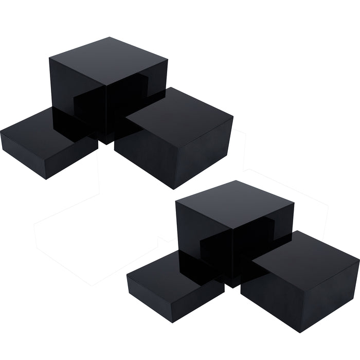 Wrought Studio 1 Riser Combo 8 Cube 3-Sided Clear Plexiglass