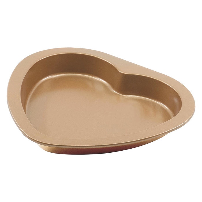 Non-Stick Original Heart-shaped Baking Pan in Copper Finish - 9-Inch