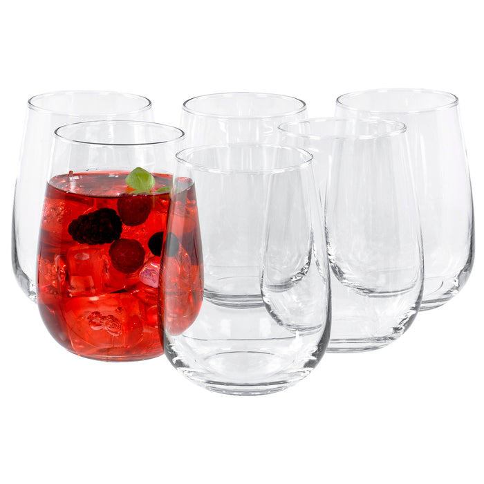 Wine Glasses Stemless Wine Glass Set of 6 - Crystal Diamond Shape Wine  Glass Modern Drinking Glass Cups Tumblers Glassware for Red White Wine  Cocktail Housewarming Birthday Gift 10oz 