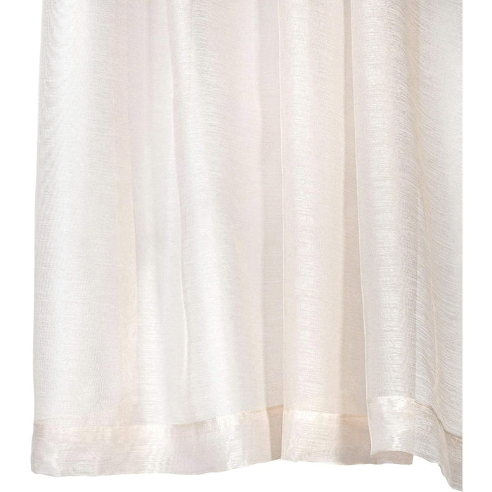 Red Co. Semi Sheer Curtains with Grommets - 2 Panel Set