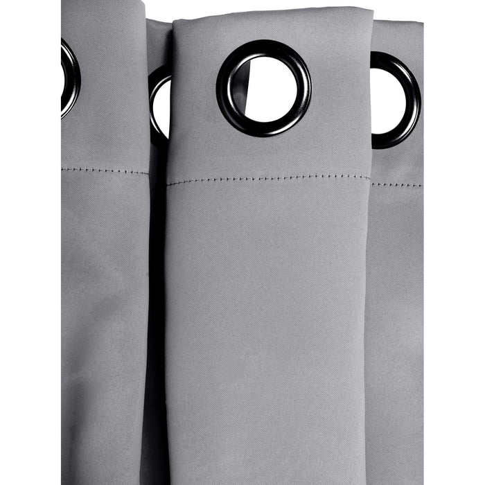 Red Co. Blackout Curtains with Grommets and Rope Tiebacks - 2 Panel Set