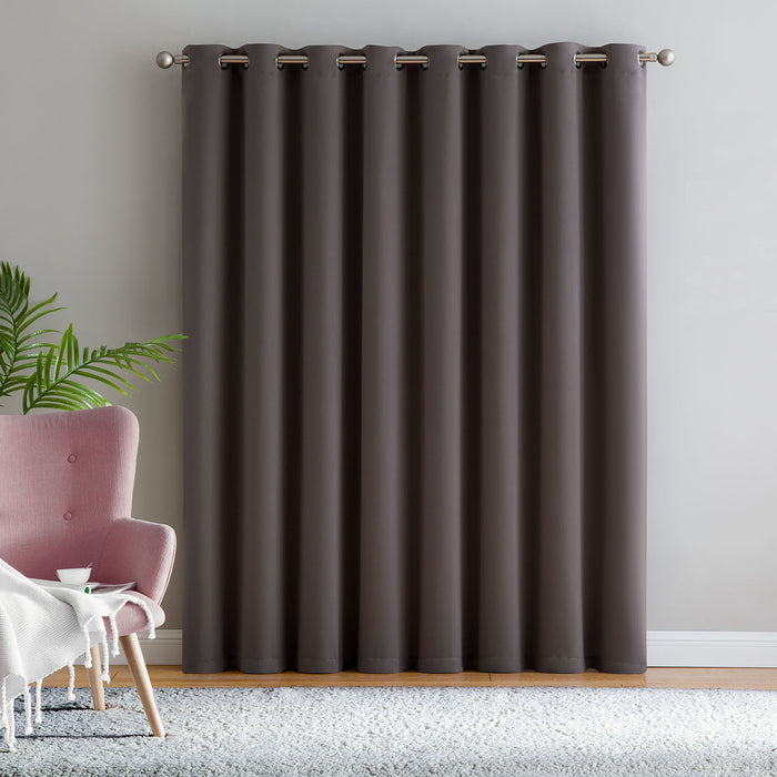 Red Co. Thermal Blackout Curtain with Grommets - Single Panel