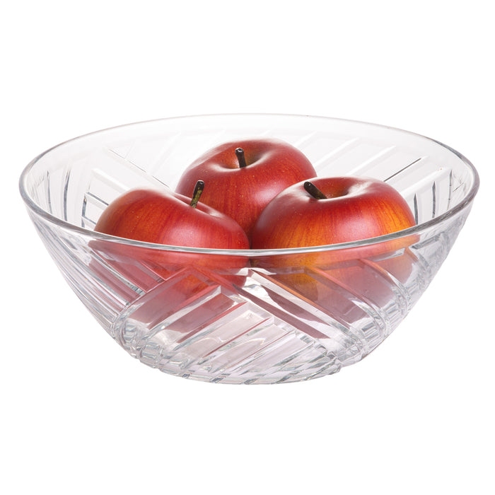 Large Multipurpose Crystal Clear Glass Serving Bowl, 9-inch, 71 oz