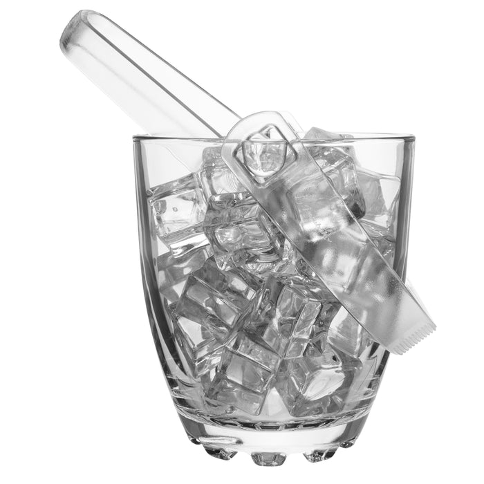 Red Co. Clear Glass Mini Ice Bucket for Parties and Daily Use