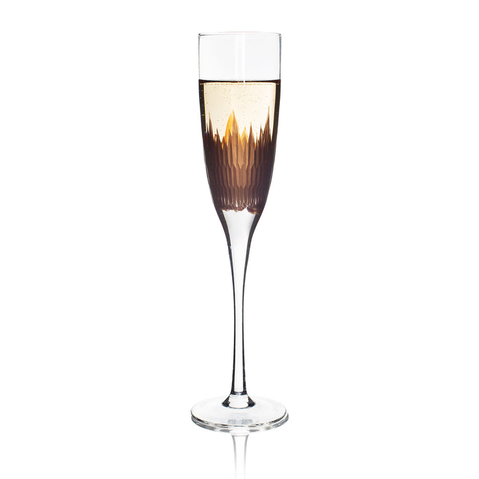 Firelight Gold Collection Champagne Glass, Flute Style (9-Ounce, Set of 4)