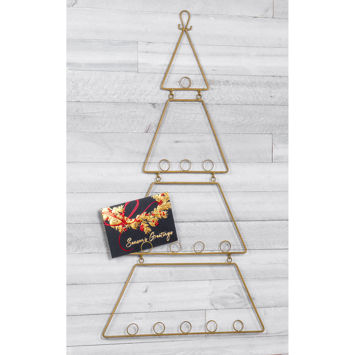 Red Co. Minimalist Metal Tree Wall Ornament, Decoration Card & Photo Holder Display, 35 Inches