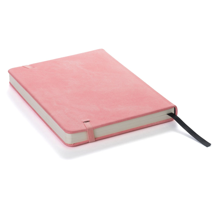 Red Co. Journal with Embossed Butterfly, 120 Pages, 5"x 7" Dotted, Bright Pink
