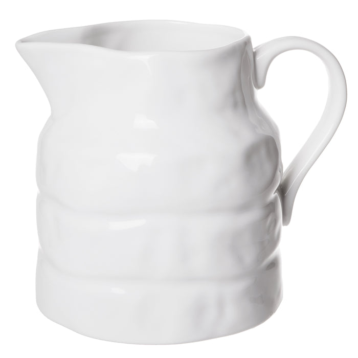 Red Co. Vintage Style Stoneware Pitcher, Glazed Pottery Vase
