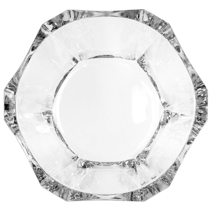 Red Co. Stunning Lead Free Crystal Serving Bowl 10" x 3.5" H for Dinner Parties and Holiday Gatherings