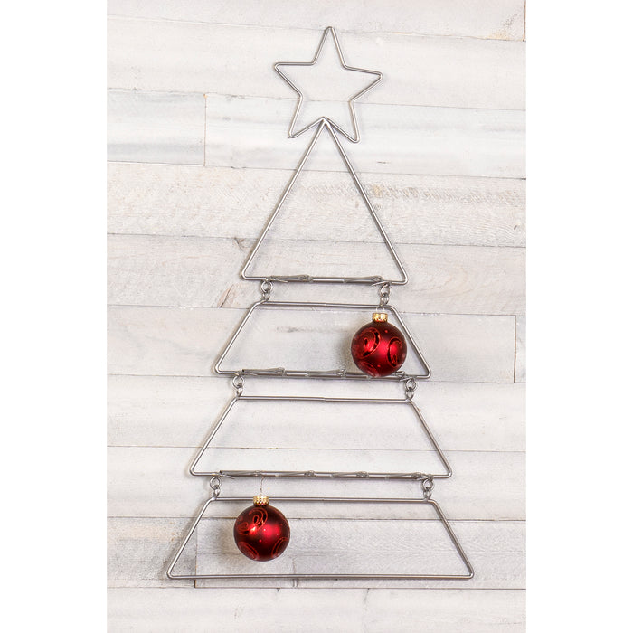 Red Co. Decorative Christmas Tree Wall-Hanging Ornament Display Rack