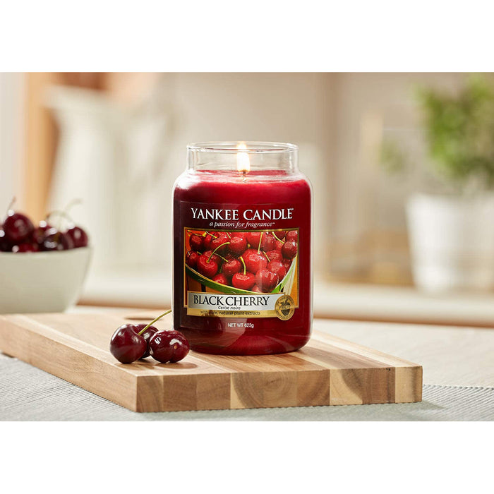 Yankee Candle Jar Small Black Cherry, One Size