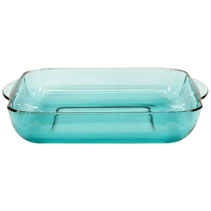 Red Co. Square Green Clear Glass Casserole Baking Dish, Oven Basics Bakeware — 3.3 Quarts - 11" x 11" 2½"